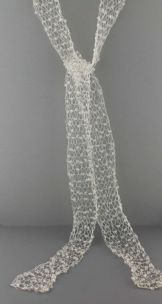 Wire Beaded Scarf - Black