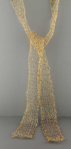 Wire Beaded Scarf-Gold