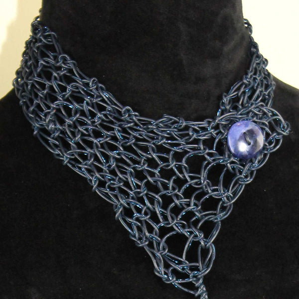 Wire and Leather Collar