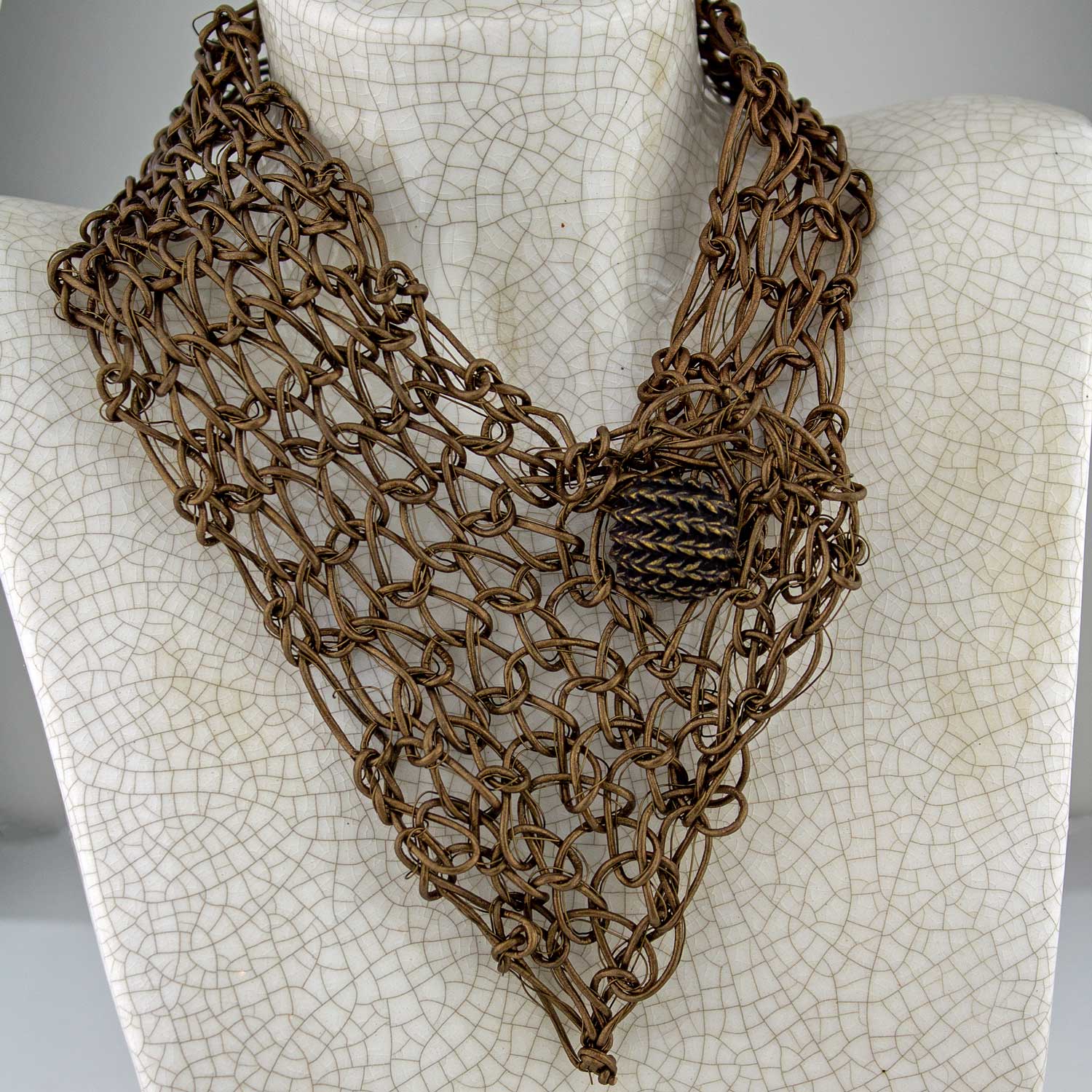 Wire and Leather Collar