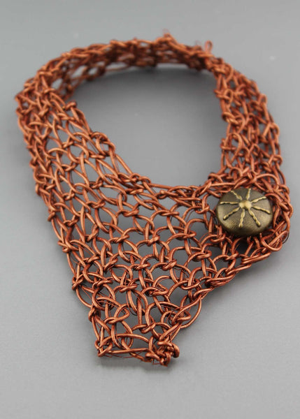 Wire and Leather Collar